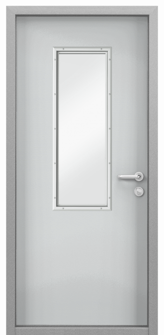 Дверь противопожарная EI 60, Порошково-полимерное покрытие, —, RAL 7035 серый в Тамбове